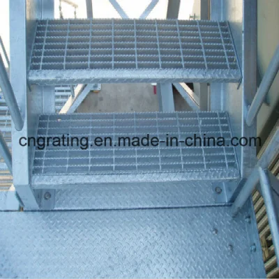 中国の溶融亜鉛めっき鋼製メッシュ階段踏板